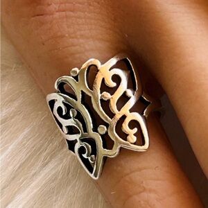 James Avery Sterling Silver Butterfly Ring – Size 4